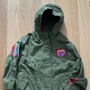 Little Marc Jacobs Military Jacket with Patches, Size 6